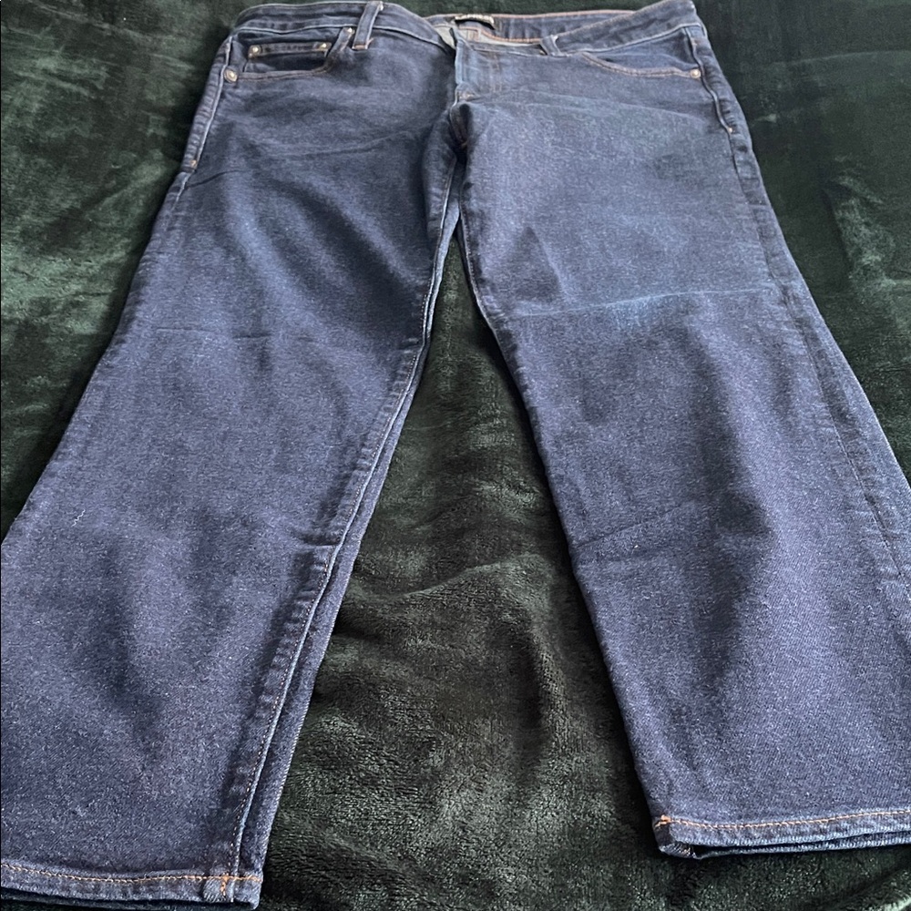 Express Men's Straight Jeans in Deep Blue
